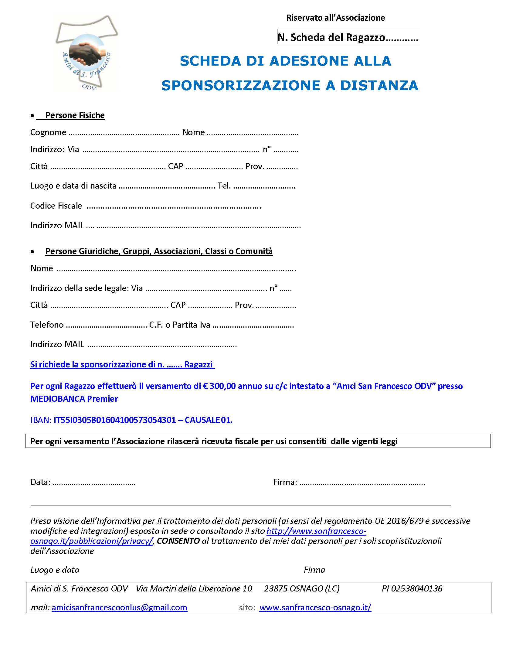 FORM-SPONSORIZZAZIONE